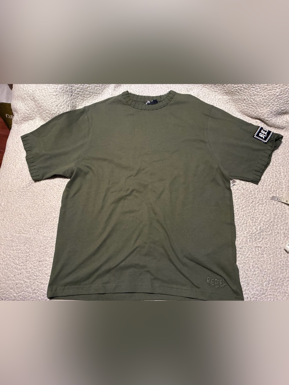 Rebel Vengeance brand, size medium, oversized Short Sleeve Knit Tee in  green